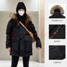 駱駝（CAMEL）戶外極寒派克工裝毛領(lǐng)情侶款羽絨服保暖加厚中長(zhǎng)款外套 曬單實(shí)拍圖