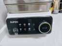 蘇泊爾（SUPOR）猛火可拆洗電蒸鍋 0涂層304不銹鋼材質(zhì)蒸籠18L大容量燉蒸煮一體多功能電蒸鍋上蒸下燉隔水燉底鍋 18L 精鋼可拆0涂層蒸燉鍋 曬單實(shí)拍圖