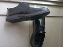 強人頭層牛皮時(shí)尚休閑皮鞋輕便透氣簡(jiǎn)約男單鞋 87010 黑色 42碼 曬單實(shí)拍圖