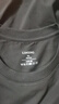 立蒙（LIMENG）男女裝素色180g全棉短袖t恤圓領(lǐng)寬松體恤打底衫 黑色 XL 曬單實(shí)拍圖