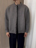 WASSUP HERMU官方毛衣男秋冬季拼接假兩件慵懶風(fēng)休閑商務(wù)青年通勤穿搭開(kāi)衫外套 灰色 XL （推薦120-150斤） 曬單實(shí)拍圖