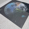 古部成人拼圖1000片月球星空宇宙白卡絲絨拼圖家居裝飾生日禮物禮品 曬單實(shí)拍圖