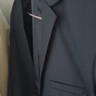 法蒙澤西服套裝男士三件套商務(wù)職業(yè)正裝小西裝男結婚新郎上班修身外套男 黑色(西服+西褲+大禮包) 2XL 【125-140斤】 曬單實(shí)拍圖