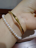 DW&GN足金足銀莫比烏斯手鐲9999黃金包銀光面實(shí)心鐲子時(shí)尚輕奢送女友禮 光面莫比烏斯手鐲【圈口：58】 包金1.3克， 曬單實(shí)拍圖