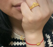 周生生黃金戒指 足金愛(ài)情密語(yǔ)皇冠戒指女款 生日禮物90227R 計價(jià) 2.95克 曬單實(shí)拍圖
