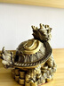 黃銅龍龜擺件八卦龍頭龜銅金錢(qián)龜龍龜風(fēng)水擺件辦公室家用客廳 10cm金錢(qián)龍龜【配底座+五帝錢(qián)】 曬單實(shí)拍圖