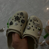 卡駱馳crocs經(jīng)典洞洞鞋兒童鞋戶(hù)外休閑鞋涼鞋/206991/206990 骨白色-2Y2(含智必星) 35 (215mm) 曬單實(shí)拍圖