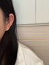周六福黃金耳釘女雪花耳圈耳飾七夕生日禮物計(jì)價(jià)A099578 一對(duì) 約1.42g  曬單實(shí)拍圖
