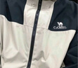 駱駝沖鋒衣男女款三合一可拆登山外套117米灰/黑色，男M 曬單實(shí)拍圖