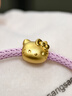 周生生七夕禮物Hello Kitty黃金轉(zhuǎn)運(yùn)珠 三麗鷗足金串珠 92830C定價(jià) 曬單實(shí)拍圖