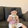 AILUKI日本兒童牛奶杯刻度PPSU直飲吸管喝水奶瓶1-3歲以上防嗆學(xué)飲杯 店長(cháng)推薦款（馬爾斯綠-【PPSU】旋蓋雙飲杯） 曬單實(shí)拍圖