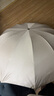 梔臻 雨傘 太陽(yáng)傘黑膠防曬防紫外線(xiàn) 大號折疊男女士晴雨兩用遮陽(yáng)傘 特大號加厚加固傘面-米色約130cm 曬單實(shí)拍圖