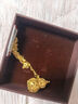 周大生復(fù)購補(bǔ)貼黃金葫蘆吊足金花絲福祿生財掛墜七夕禮物送女友 1.55g 曬單實(shí)拍圖