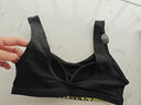 Calvin Klein內衣【七夕禮物】女士美拉德ck無鋼圈輕運動U型背心文胸QF7400AD UB1-太空黑 L 曬單實拍圖