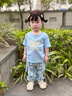 迪士尼寶寶女童套裝短袖夏季2025新款T恤洋氣韓版女孩兒童套裝格子兩件套 蝴蝶結套裝 110 建議100-110cm2-3歲 曬單實(shí)拍圖