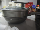 OOU不粘鍋炒鍋平底煎炒鍋多功能家用【鈦輕鍋】燃氣電磁爐適用32CM 曬單實拍圖