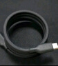 小米6A 磁吸編織快充數(shù)據(jù)線 1m  (USB-C to USB-C) 深錆色 曬單實(shí)拍圖
