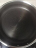 炊大皇 平底鍋 304不銹鋼煎鍋全面屏不粘鍋 可用鐵鏟 電磁爐通用28cm 曬單實拍圖