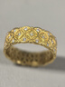 老鋪黃金古法手工足金指環(huán) · 寶錢(qián)紋（2號）戒指 16號金重約7.8g 曬單實(shí)拍圖
