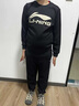 LI-NING KIDS李寧兒童衛(wèi)衣男童女中大童2025春秋新款圓領(lǐng)青少年長袖T恤打底衫 黑色 160 曬單實拍圖
