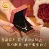 央創(chuàng)時(shí)尚中國黃金銀項(xiàng)鏈女生2025新款輕奢小眾生日禮物送女友女朋友S925 曬單實(shí)拍圖