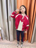 G.DUCKKIDS班服套新小學(xué)生幼兒園園服校服春秋款兒童套裝三件款定制純棉紅色 秋款三件套 180 【建議16-17歲】碼建議75-85cm年 曬單實(shí)拍圖