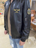 花花公子秋冬季皮衣男中青年韓版皮夾克男棒球領(lǐng)機車(chē)防風(fēng)保暖飛行員外套潮 黑色 XL 180 曬單實(shí)拍圖