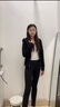 Carey Kay德絨發(fā)熱保暖褲女秋冬加絨加厚內(nèi)穿打底褲羊絨蠶絲高腰收腹羊毛褲 夜空黑 M 曬單實拍圖