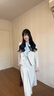汐蔓嬌西裝職業(yè)裝女裝套裝外套小個(gè)子面試正裝職場(chǎng)大學(xué)生穿搭通動(dòng)西服女 米杏色西裝 L 碼(重100-115) 曬單實(shí)拍圖
