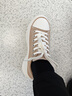 斯凱奇（Skechers）女鞋經(jīng)典百搭帆布鞋厚底增高休閑鞋軟底舒適透氣板鞋戶(hù)外鞋177435 曬單實(shí)拍圖