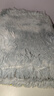 夢(mèng)蜓長(cháng)絨絲毛臥室長(cháng)條地毯 親膚防滑不掉毛 簡(jiǎn)約銀灰 70*160cm 曬單實(shí)拍圖