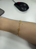 周大福ING系列四芒星足金黃金手鏈女(工費(fèi)380)15cm 約3.65g F235687七夕 曬單實(shí)拍圖