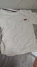 IZEXX棉麻冰絲短袖T恤男夏季純色重磅復古寬松圓領(lǐng)休閑上衣HN67白色L 曬單實(shí)拍圖