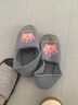 悅萌月子鞋孕婦鞋孕產(chǎn)婦后拖鞋包跟防滑春夏秋季軟底室內家居拖鞋 C816皇冠紋灰 36-37 曬單實(shí)拍圖