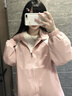THE SIMPSONS辛普森流行夾克男春秋季新款棒球服百搭運動(dòng)時(shí)尚休閑長(cháng)袖夾克外套 粉/白 XL （140斤-160斤) 曬單實(shí)拍圖