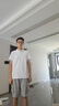 吉普（JEEP）短袖T恤男士夏季polo衫潮流休閑寬松涼感衣服男裝 白色 3XL 曬單實拍圖