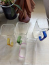 茯見(jiàn)玻璃水杯耐高溫大容量玻璃泡茶壺喝水泡茶杯套裝家用客廳待客杯子 彩色把手玻璃杯*4 曬單實(shí)拍圖