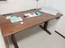 林氏家居實(shí)木電動(dòng)升降桌腿雙電機胡桃木色書(shū)桌電腦桌學(xué)習桌BG083 曬單實(shí)拍圖