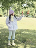 巴拉巴拉童裝兒童輕薄羽絨服男女童2025冬襯衫式外套【商場(chǎng)同款】 粉紫70013 140 （充絨量52g） 曬單實(shí)拍圖