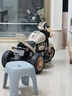 哈哈怪兒童電動(dòng)摩托車(chē)兒童摩托車(chē)3-6歲兒童電動(dòng)車(chē)玩具車(chē)可坐人兒童車(chē) 頂配白|6V10電瓶+雙驅+遙控 曬單實(shí)拍圖
