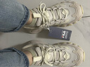 FILA斐樂(lè )女鞋楊冪同款復古老爹鞋2025夏新款厚底蘑菇鞋運動(dòng)休閑鞋 白瑪瑙灰/樸灰-WM 36.5 曬單實(shí)拍圖