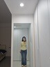 Olrain歐芮兒藍(lán)色牛仔褲女夏季女裝新款復(fù)古高腰顯瘦百搭微喇褲子女褲 牛仔藍(lán) S 曬單實(shí)拍圖
