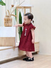 G.DUCKKIDS小黃鴨寶寶周歲禮服男女童漢服夏季紅色兒童演出服女孩旗袍連衣裙 女生旗袍送吊墜 90 cm 曬單實(shí)拍圖