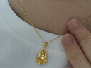 周大生 CHOW TAI SENG碎碎冰葫蘆黃金項(xiàng)鏈女足金項(xiàng)鏈七夕情人節(jié)禮物送女友老婆生日禮物 足金吊墜約1.55-1.65g+贈s925銀鏈 曬單實(shí)拍圖