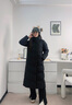 波司登25年羽絨服女長款90絨顯瘦連帽保暖冬季外套B250245526 曬單實拍圖