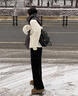 UGG EVERSHEEPSKINS周冬雨UGG厚底5厘米mini增高桑坡冬季新款雪地靴加厚棉鞋外穿 菜籽色 37 女 曬單實(shí)拍圖