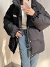 矜持范棉服女2025新款棉襖女冬季黑色立領(lǐng)棉外套女加厚韓版學(xué)院風(fēng)面包服 黑色 M 【106-120斤穿】 曬單實(shí)拍圖