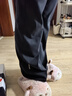 moodytiger女童微喇褲柔軟高彈春秋款兒童運動褲透氣親膚休閑長褲| 小云朵E 曬單實拍圖