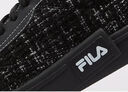 FILA FUSION 斐樂(lè )潮牌帆布鞋小香風(fēng)女鞋2025秋季新款格紋拼接板鞋 黑-BK 37.5 曬單實(shí)拍圖