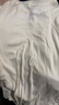 fano studios范洛Fano 毛邊寬松圓領(lǐng)T恤女2025秋季仿羊絨插肩袖上衣短 白色 L （第二批） 曬單實(shí)拍圖